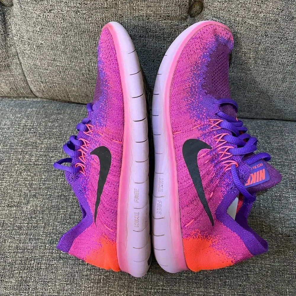 Nike Free RN Flyknit Running Sneakers Women’s Size 6.5 - Picture 7 of 9